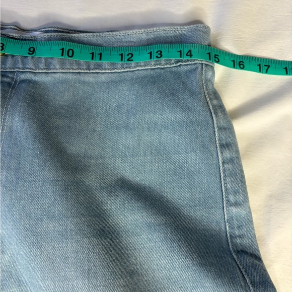 ๐ Frame Light Blue Wide-Leg Jeans Size 28 Soft Cotton Blend High Rise ๐ - Picture 12 of 15